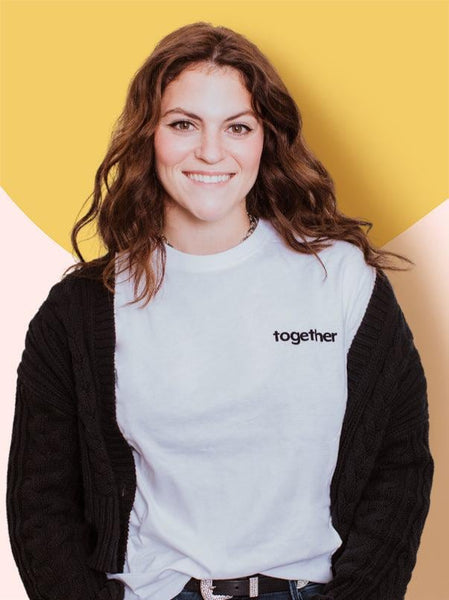 Together - White Shirt, Together We Rise Volunteer Shirt