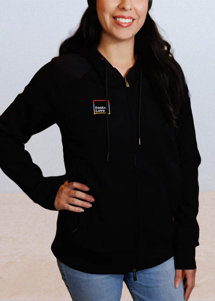 Foster Love Box Logo Zip Hoodie
